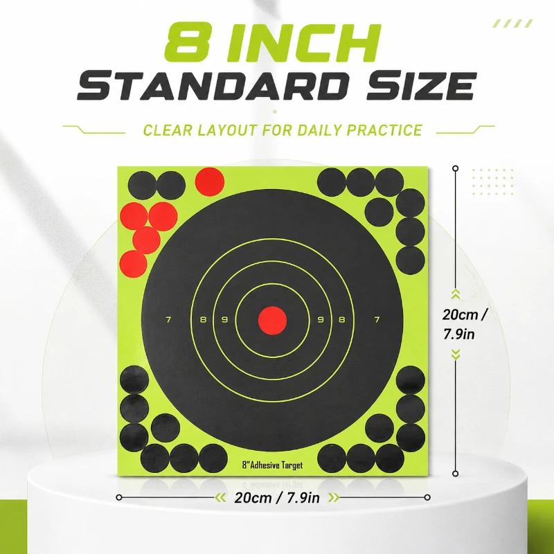 Practice Target Board - Reactive Splatter Marking Paper 8 Inch