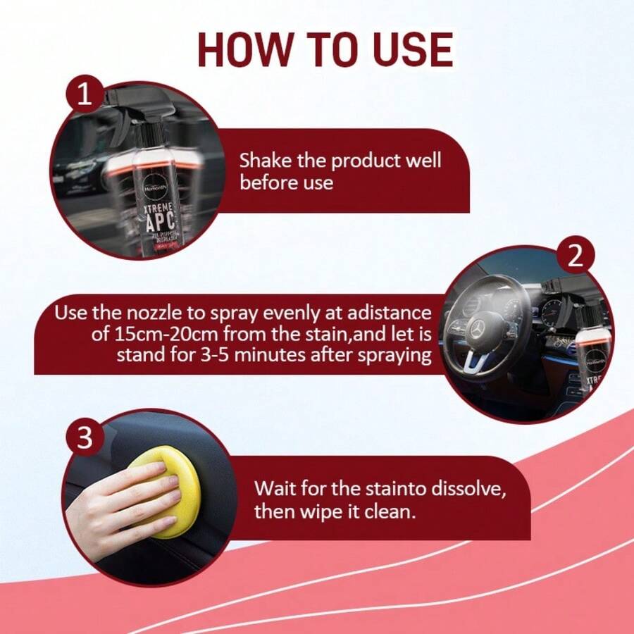 120ml Multi-Purpose Car Interi - Rubber Cleaner Foam review and price