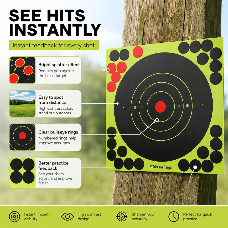 Round Bullseye Splatter Target - Practice Target Board review and price