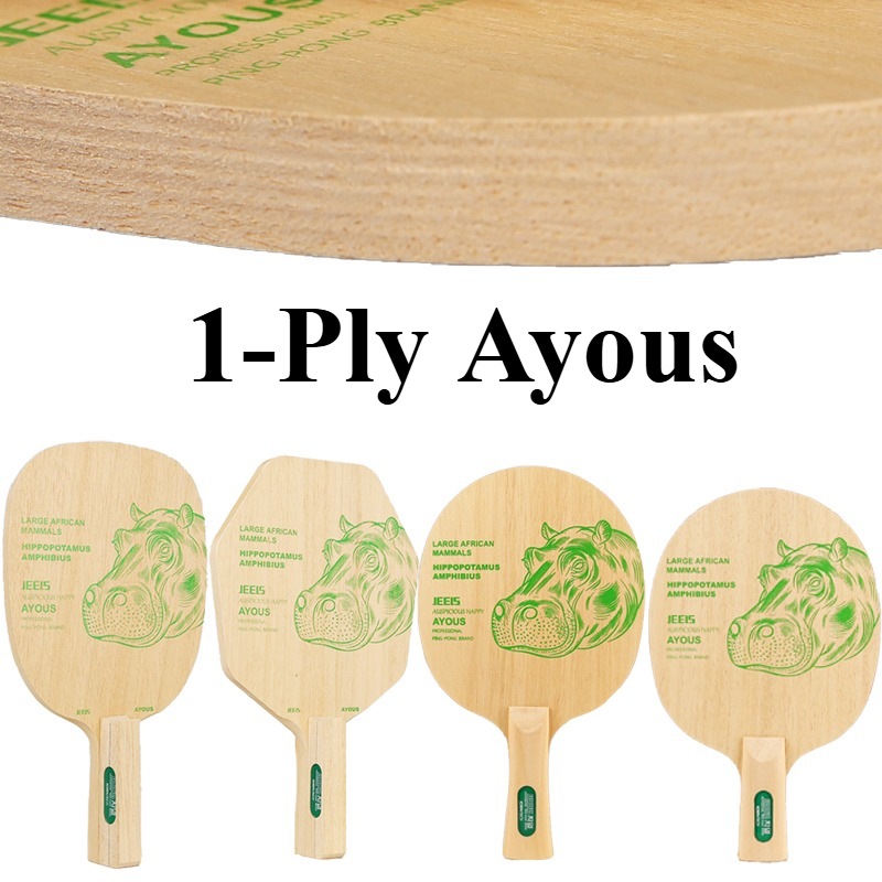 JEELS Green Hippo 1 Ply Ayous  - Table Tennis Blade review and price