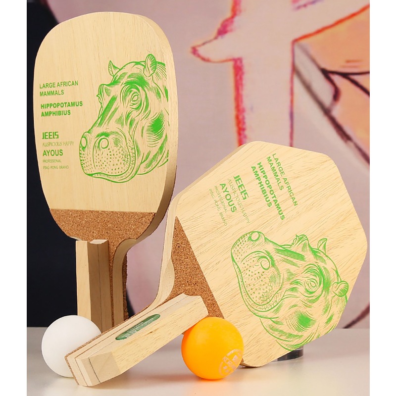 JEELS Green Hippo 1 Ply Ayous  - Table Tennis Blade review and price
