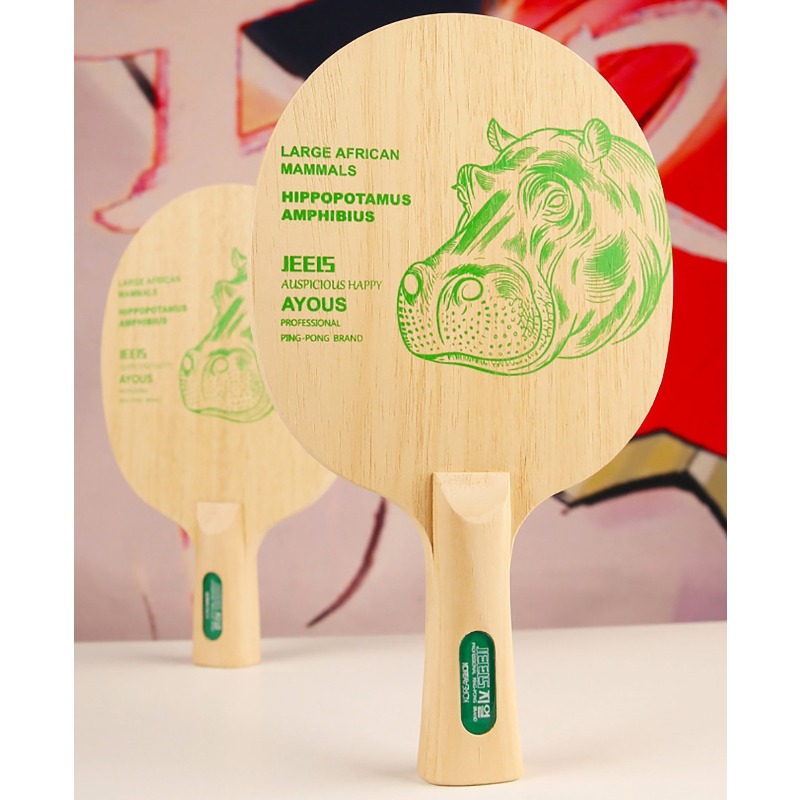 JEELS Green Hippo 1 Ply Ayous  - Table Tennis Blade review and price