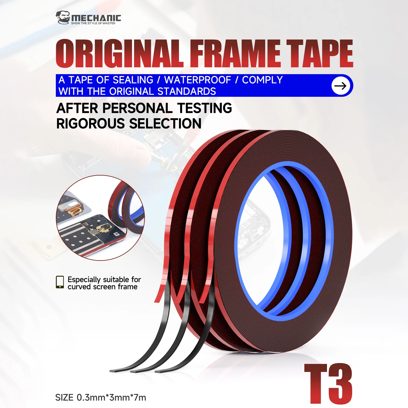 MECHANIC T3 3mm Edge Screen Fr - Rubber Cleaner Foam review and price