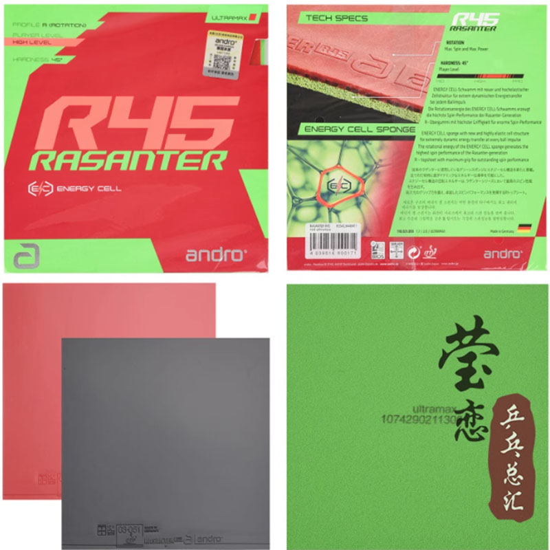 Andro Rasanter R45 47 50 C45 4 - Table Tennis Bat review and price