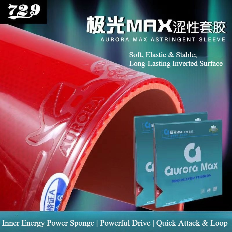 729 Friendship Aurora Max Tabl - Table Tennis Rubber review and price