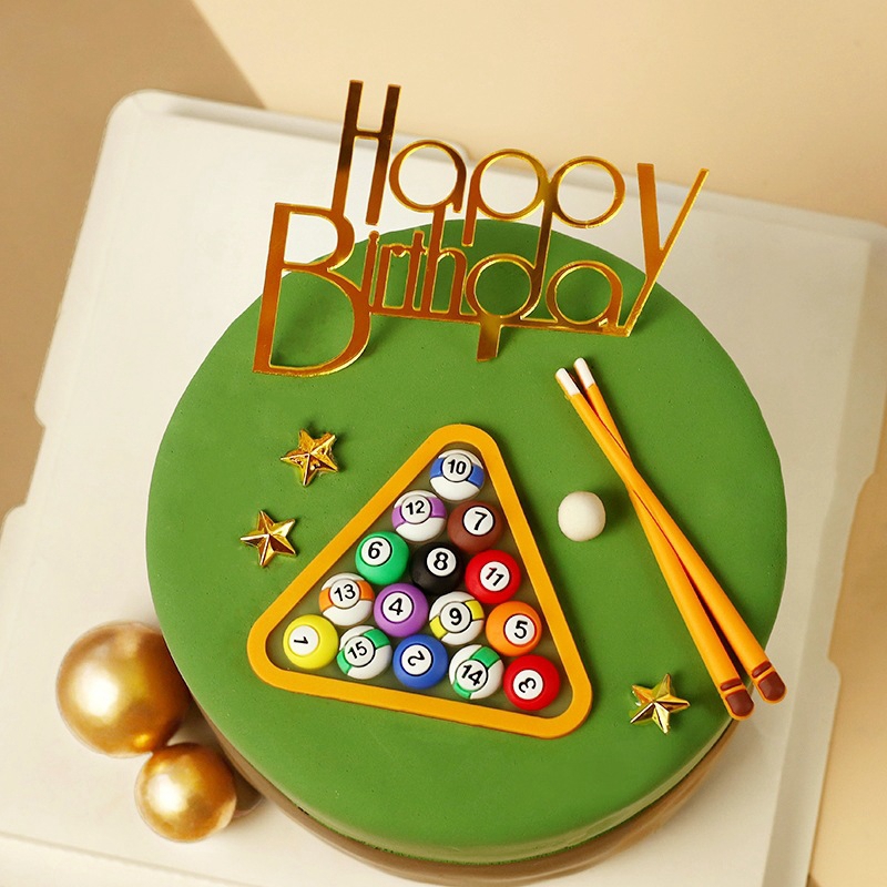 Billiard Ball Cake Decoration  - Table Tennis Single review and price