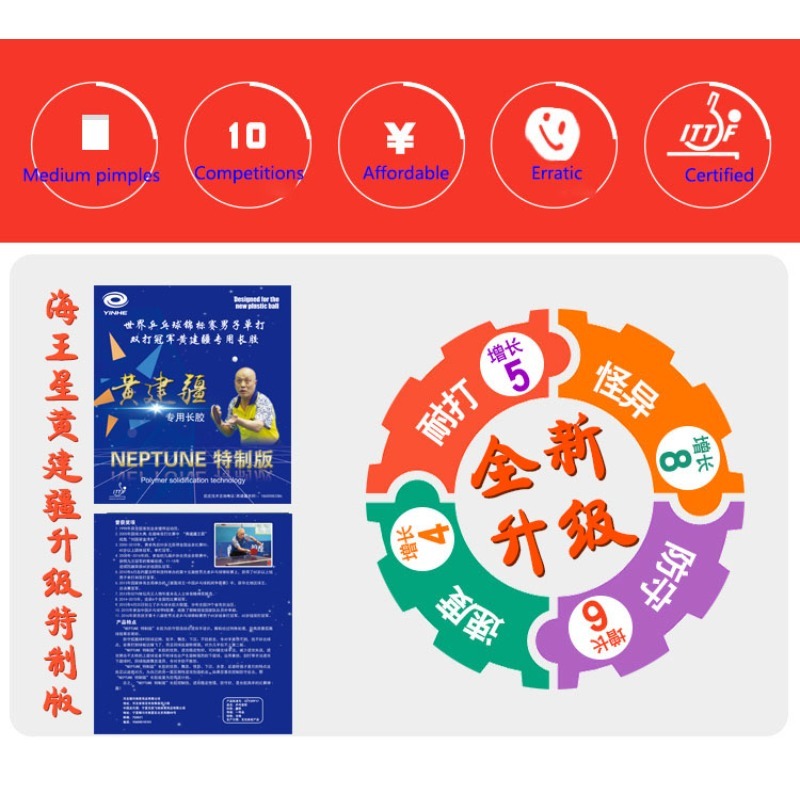YINHE Neptune Special Cured Ta - Table Tennis Rubber review and price