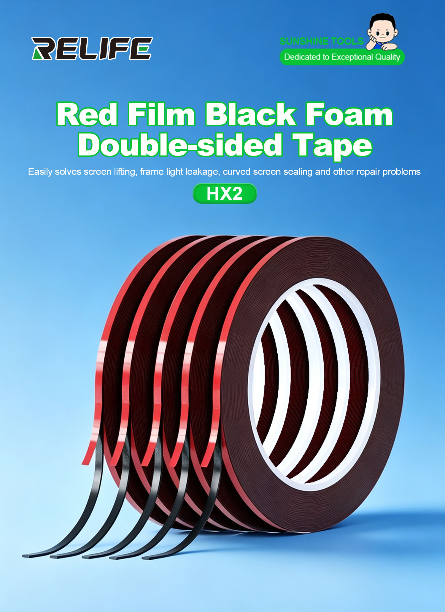RELIFE HX2 Red Film Black Foam - Rubber Cleaner Foam review and price