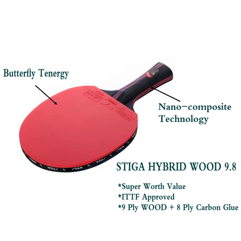 STIGA-Hybrid Wood 9.8 table te - Table Tennis Hybrid Rubbers review and price